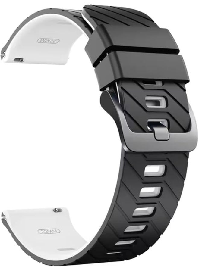 فكرة حزام سيليكون فاخر من Fekra مقاس 22 مم لساعة Huawei Watch GT6 مقاس 46 مم | GT6 Pro | GT5 مقاس 46 مم | GT4 | GT2 GT3 مقاس 46 مم | Watch 4/4 Pro | Watch 3/3 Pro | GT3 | GT3 Pro | GT Runner - Image 3